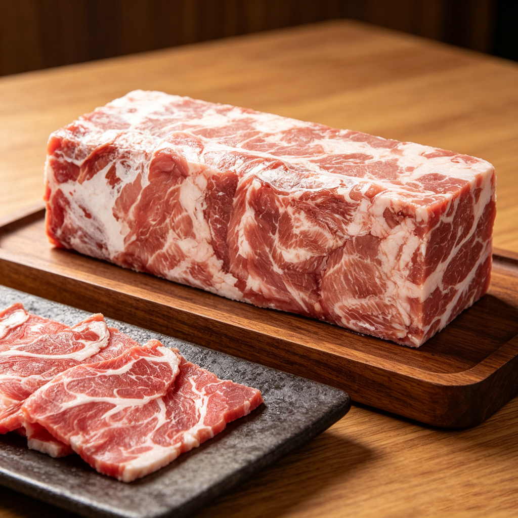 Frozen Raw Pork Block