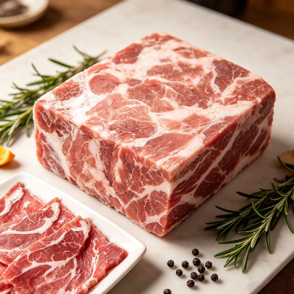 Frozen Raw Pork Block