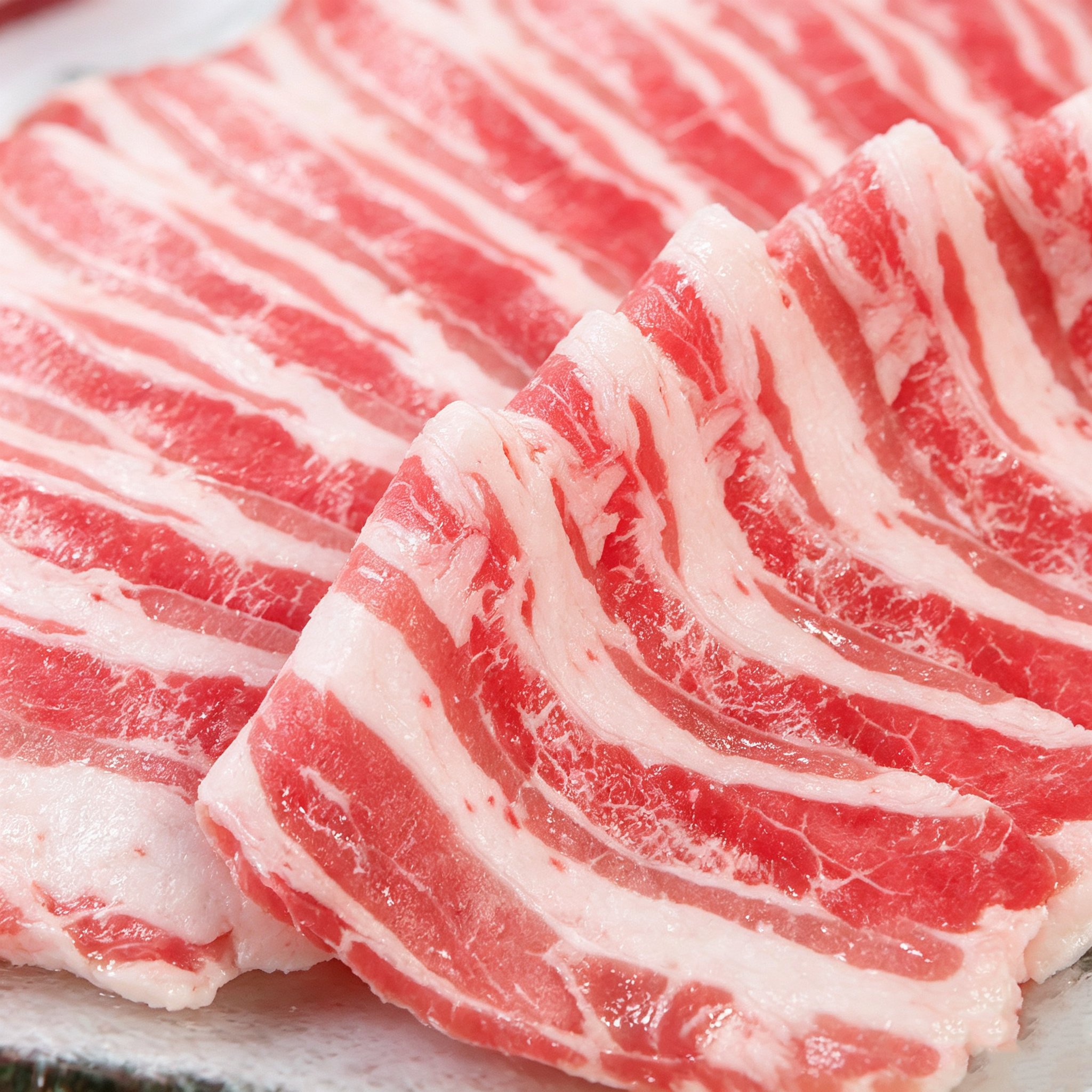 Frozen Raw Pork Belly Slices